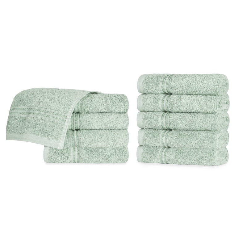 Superior Heritage Egyptian Cotton Absorbent Face Towel Set of 10