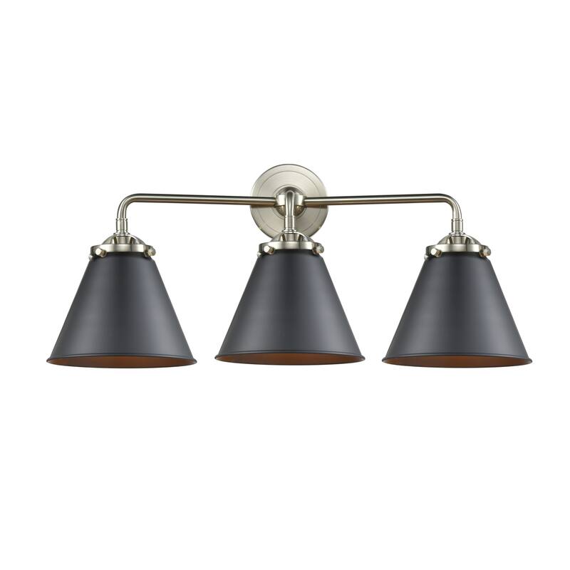 Innovations Lighting Appalachian 3 Light 26" Wide Bathroom Vanity - Brushed Satin Nickel / Matte Black