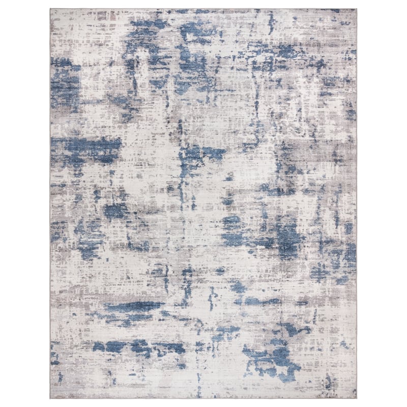 Gertmenian Crystal Print Washable Digital Printed Flat Pile Polyester Slip Resistant Area Rug Collection - 6' x 9' - Cenis