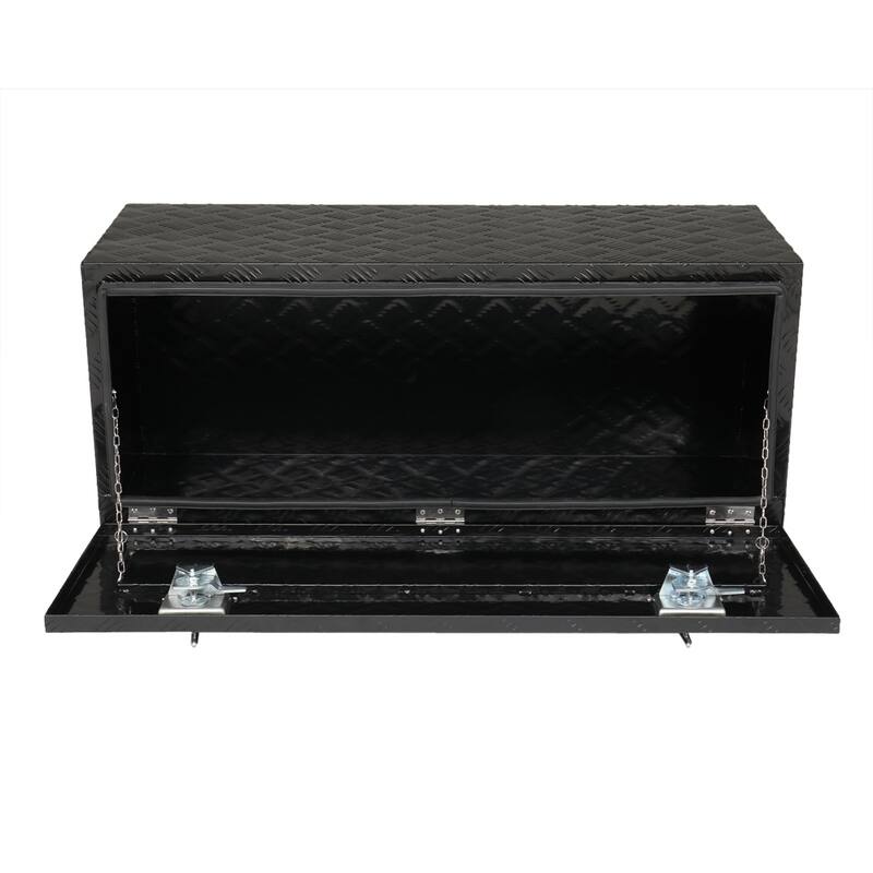 42" Aluminum Under Body Toolbox 5 Bar Tread Black