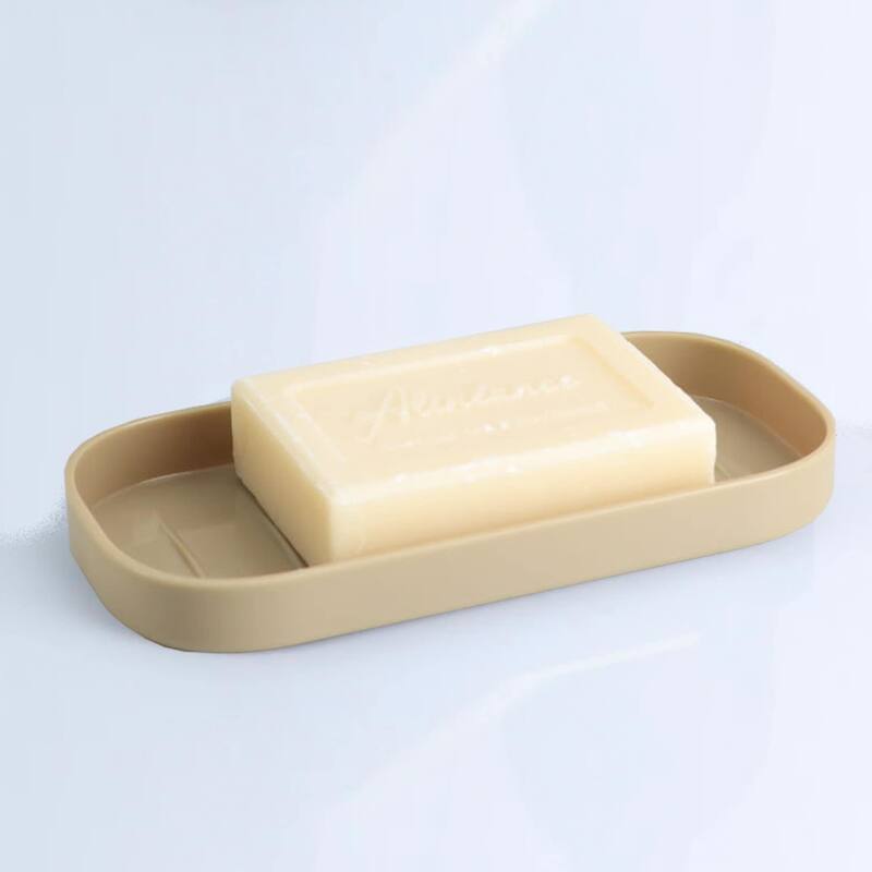 Set of 3 Bathroom Accessories- Tumbler, Soap Dispenser and Soap Dish Beige