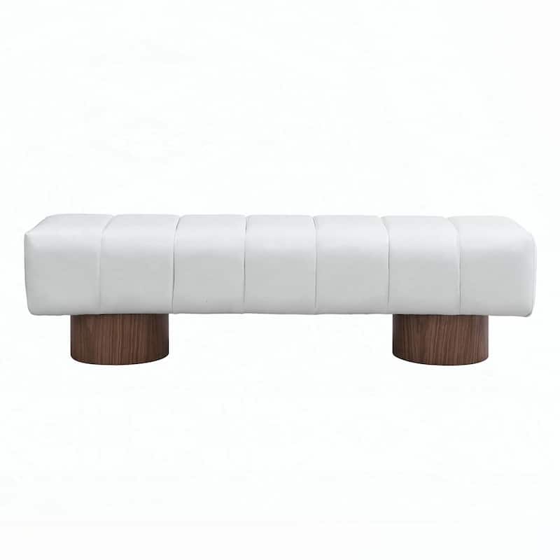 No-Assembly End of Bed Entryway Bench Ottoman