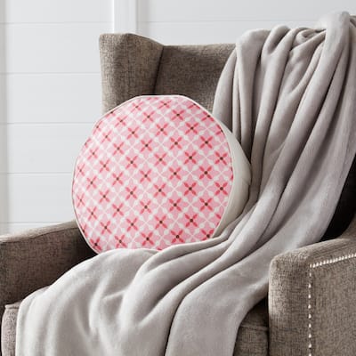 Quatrefoil Cotton Canvas 15-inch Accent Pillow
