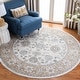 preview thumbnail 12 of 78, SAFAVIEH Isabella Hazbie Traditional Floral Oriental Area Rug 5'3" Round - Cream/Beige