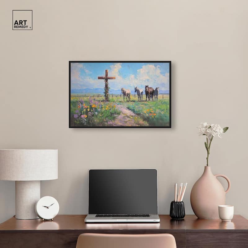 Faithful Pasture Canvas by Art Remedy