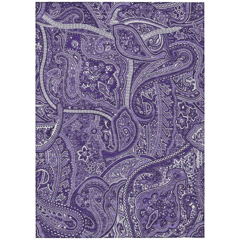 HomeRoots Paisley Traditional Rectangle Outdoor Rug