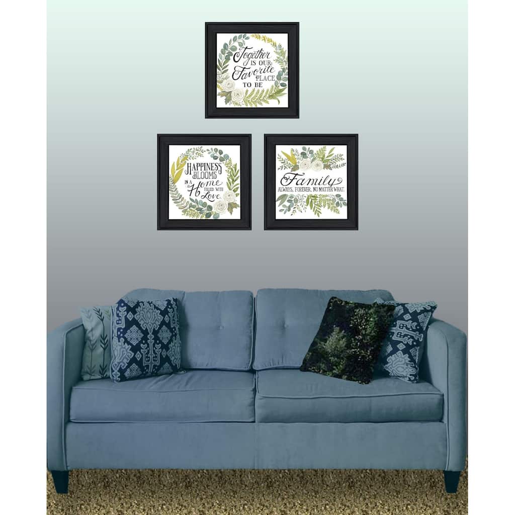Trendy Decor 4U "Together Is Our Favorite Place to Be!" Printed Framed Wall Art by Deb Strain