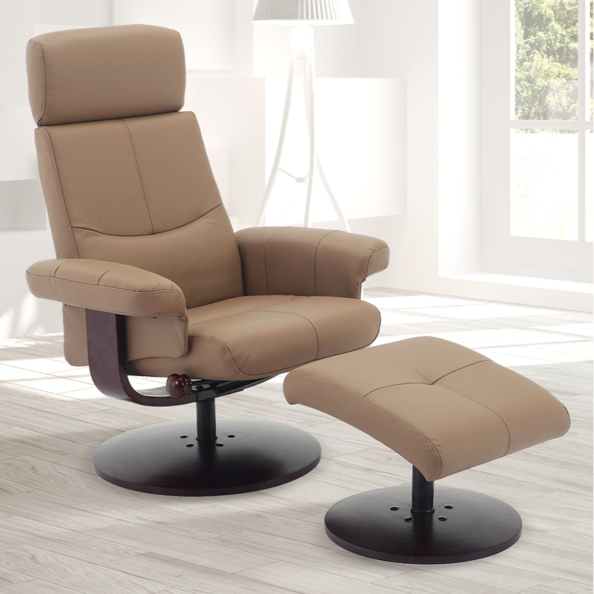 Camel shop brown recliner