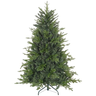 Easy Setup 5ft Christmas Tree with Hinged Branches and Metal Stand