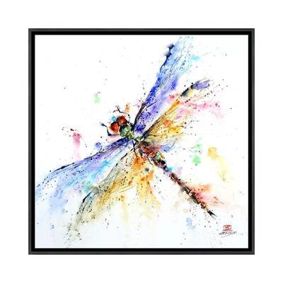 iCanvas "Dragonfly" by Dean Crouser Framed
