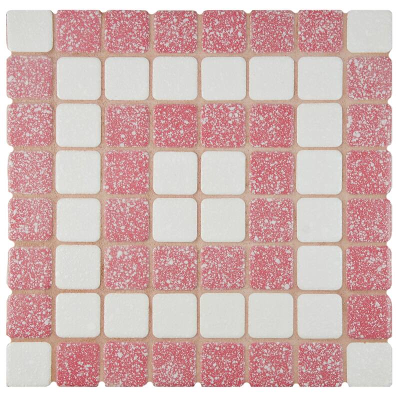 Merola Tile Crystalline Market Square Flamingo 11-3/4" x 11-3/4" Porcelain Floor and Wall Tile