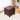 Adeco Bonded Leather Storage Ottoman Square Tufted Cube Footstool