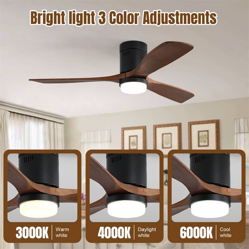 52 Inch Smart Ceiling Fan with Lights & Remote Control