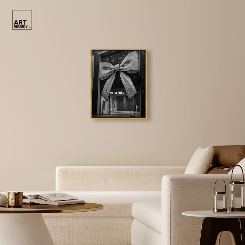 Big Bow Noir Store Canvas by Art Remedy