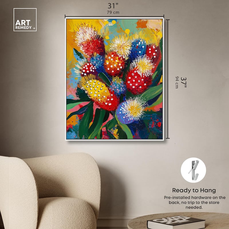 Vivid Flora II Canvas by Art Remedy