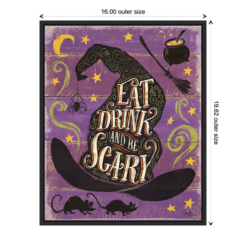 Amanti Art Fright Night II Framed Canvas Wall Art