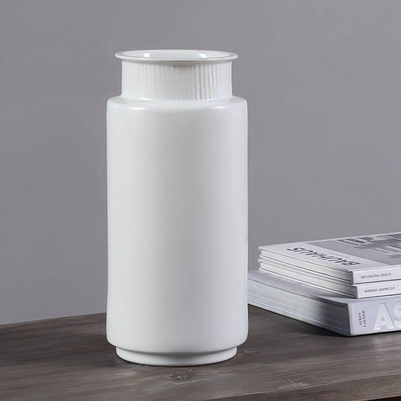 Renwil Zena Indoor Ceramic Vase, Off-White