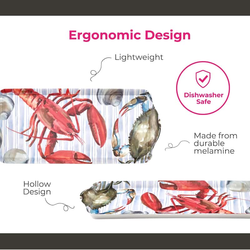 Pimpernel Summer Feast Collection Sandwich Tray - 15.1 Inch x 6.5 Inch