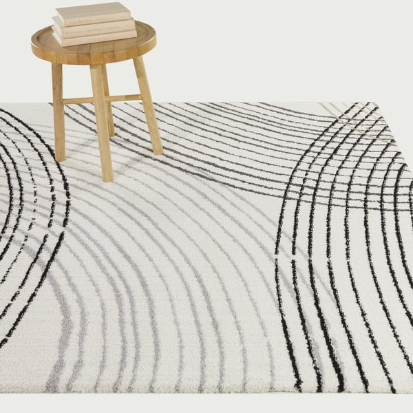 Jacques Modern Stripe Area Rug On Sale Bed Bath & Beyond 38345849