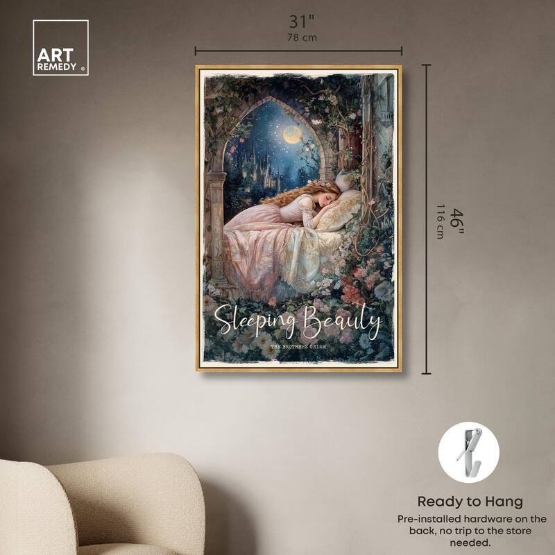 Classic Sleeping Beauty Canvas by Art Remedy