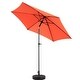 preview thumbnail 31 of 48, 9FT Outdoor Patio Umbrella Outdoor Table Umbrella with Push Button Tilt and Crank