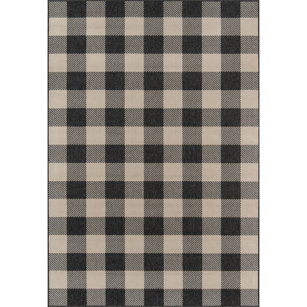 Momeni Baja Plaid Indoor/ Outdoor Area Rug.