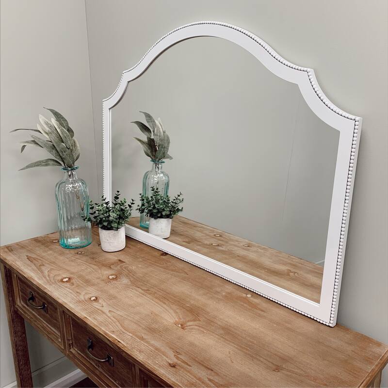 Van Buren Framed Mantel Mirror - Peaks Cathedral - 38.4x27.4