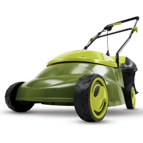14 inch 12 Amp Behind Lawn Mower, Green