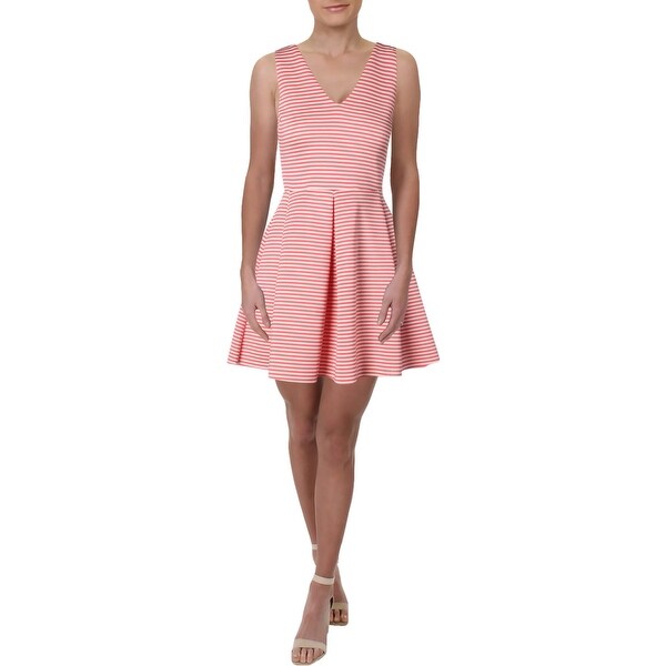 womens pink skater dress