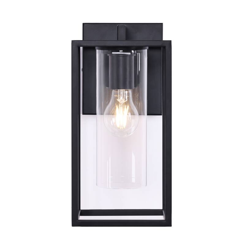 2 Pack Outdoor Wall Lights, Outdoor Wall Lantern with Glass Shade