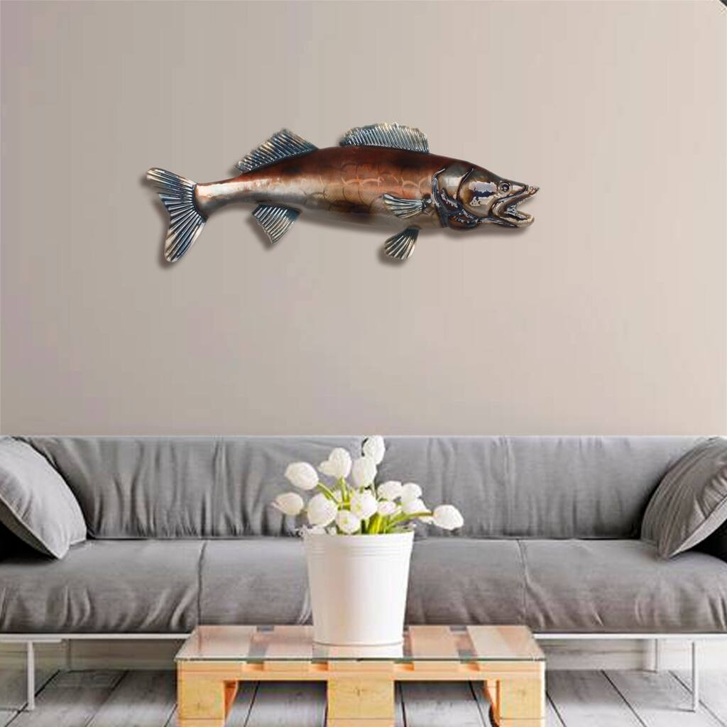 Lake Fish Metal wall art