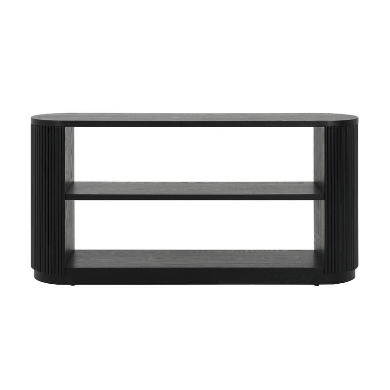 Sleek Modern Entryway Console Table with 3-Tier Storage by Harper&Bright Designs