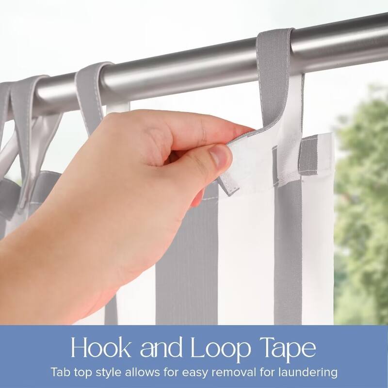 Stripe Outdoor UV Protected Privacy Tab Top Panel