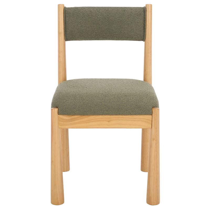 SAFAVIEH Home Makiko Dining Chair - 19"W x 20"D x 33"H - Natural/Green