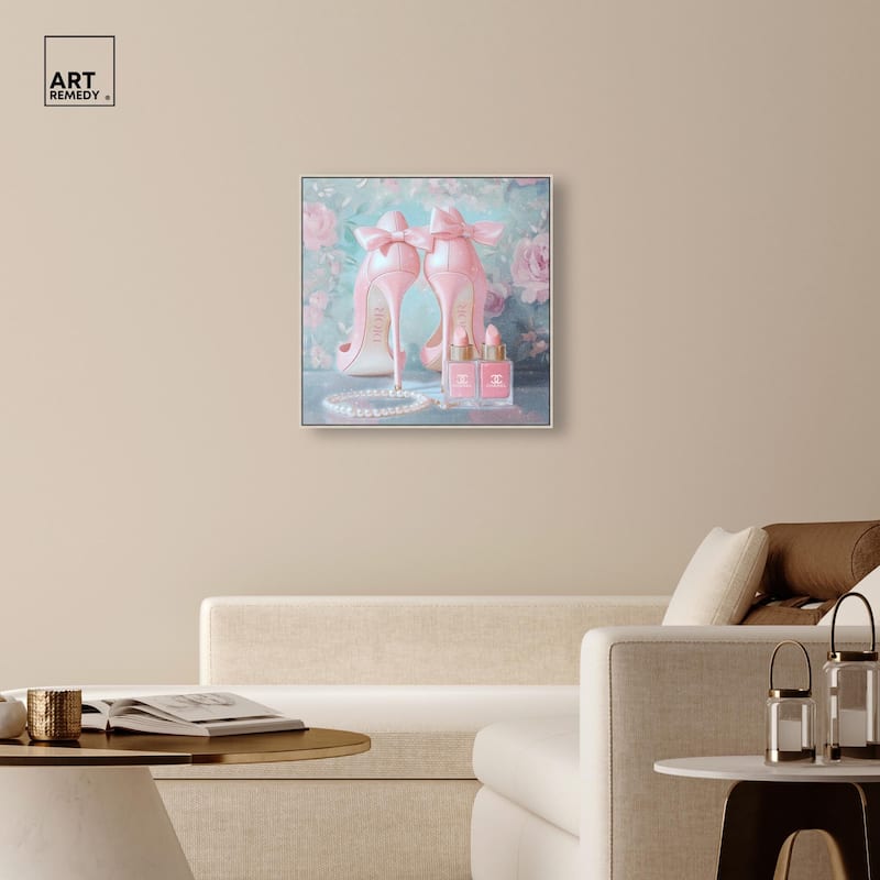 Love Dainty Heels Canvas by Art Remedy