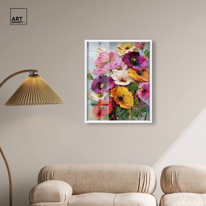 Floral Texture II Shadowbox by Art Remedy