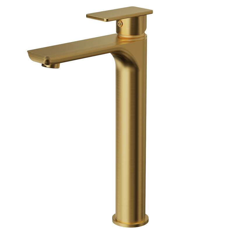 GRANDJOY Modern Vessel Sink Faucet with Spot Resistant Surface - Brushed Gold