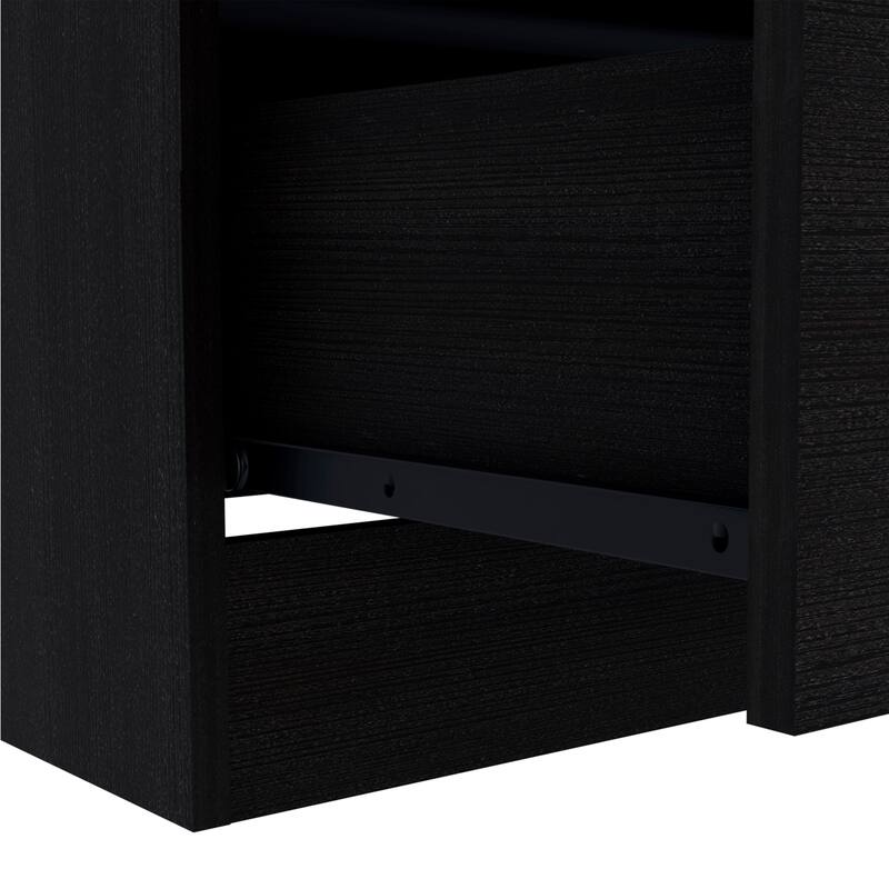 TUHOME Melia 3 Drawer Dresser with Superior Top and Metal Hardware