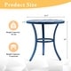 preview thumbnail 3 of 30, Metal Outdoor Round Side Table, Patio Coffee Bistro Table for Indoor Outdoor