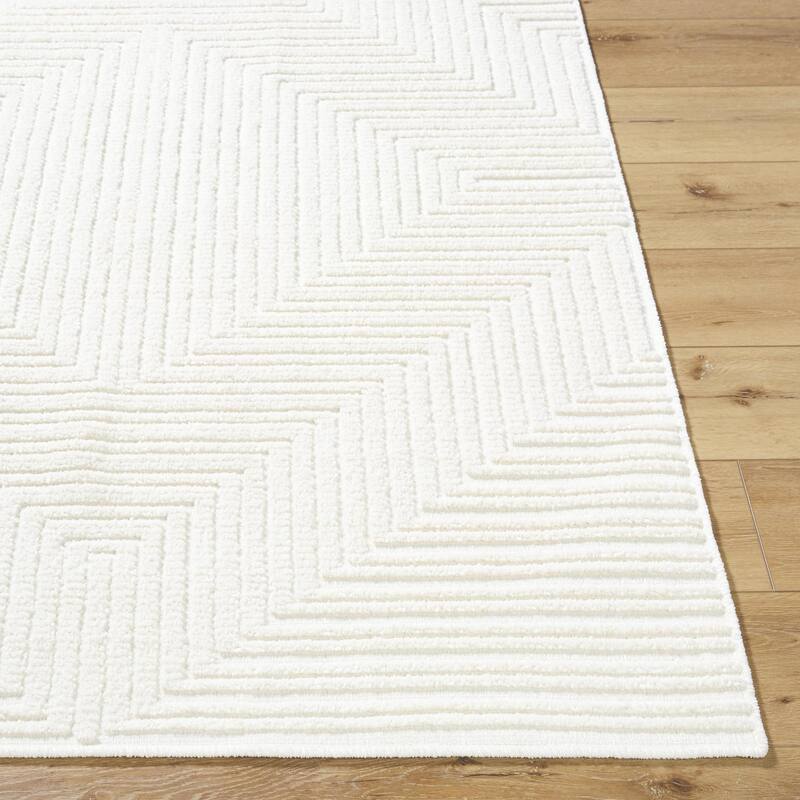 Livabliss Lyna Modern & Contemporary Diamond Washable Area Rug