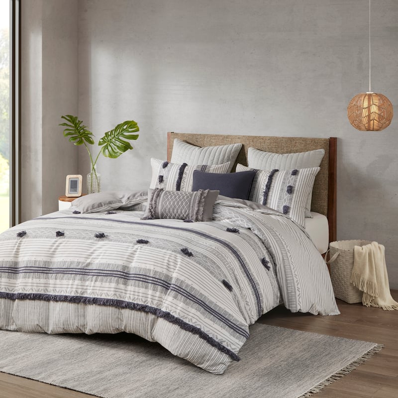INK+IVY Cody 3 Piece Cotton Duvet Cover Set (Insert excluded)