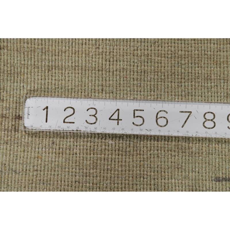 Contemporary Gabbeh Accent Rug Handmade Oriental Wool Carpet - 3'4"x 4'10"