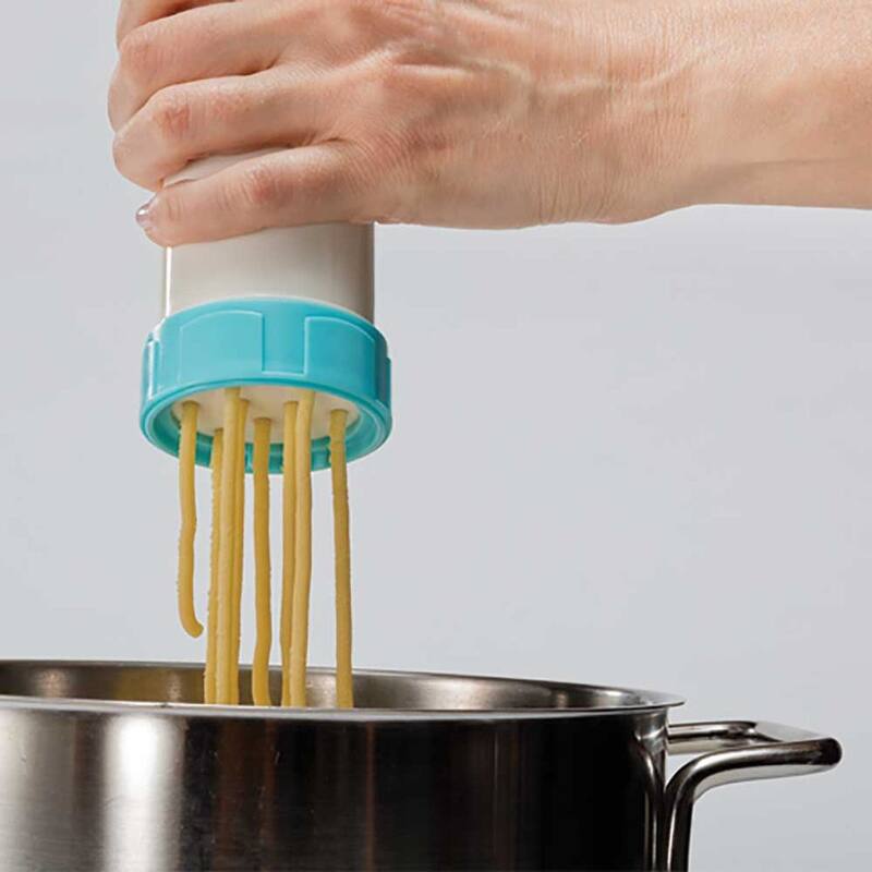 Hutzler 23pc Easy Action Cookie Press and Food Decorator Set - For Simple Decorating of Appetizers and Desserts