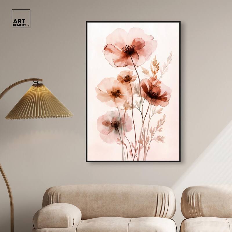 Petal Dye III Canvas by Art Remedy