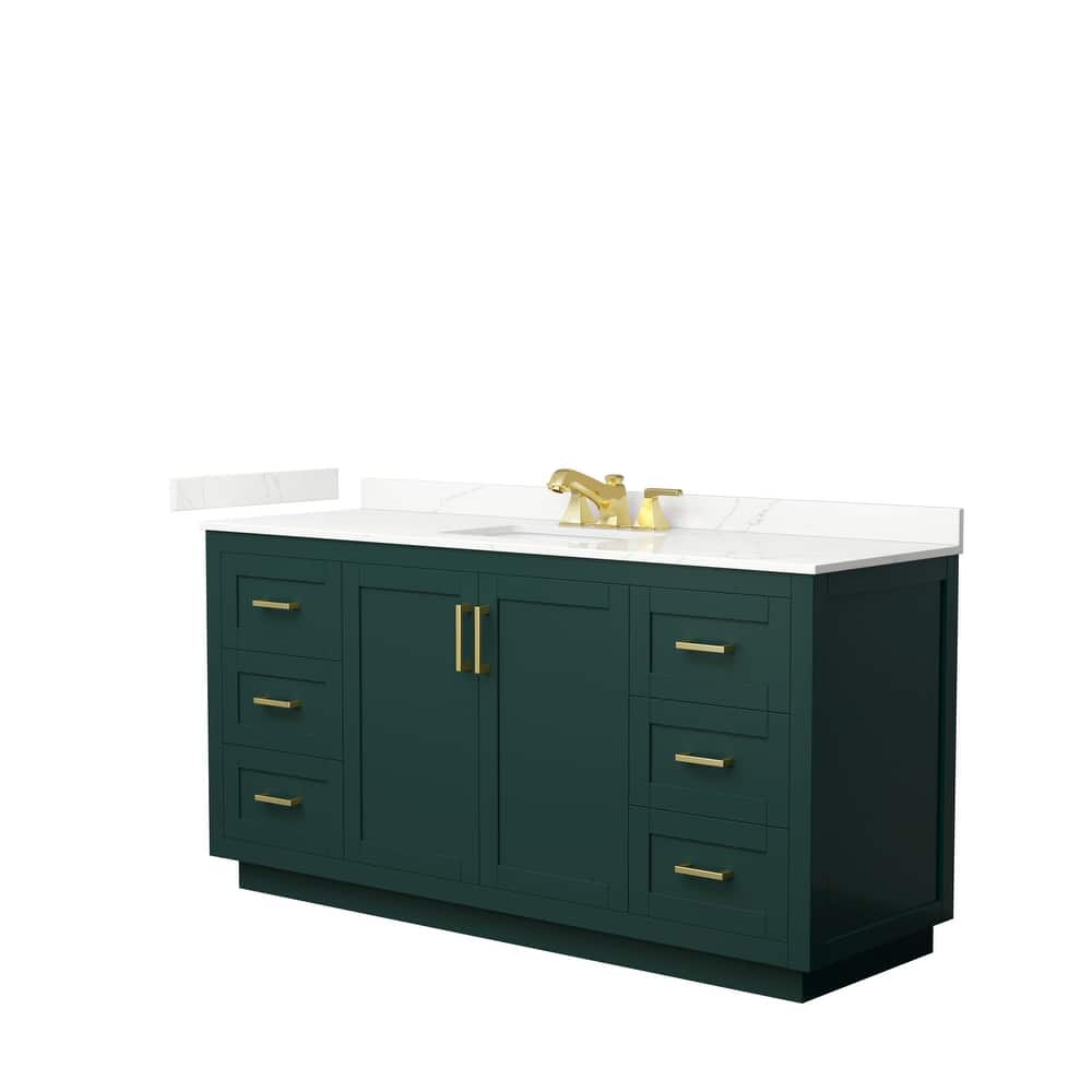 Miranda 66-inch Single Vanity, Quartz Top