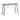 Furniture of America Nallin Mid-Century Modern Walnut 59-inch Wood Trestle Base Counter Height Dining Table