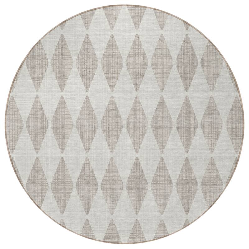 HomeRoots Geometric Transitional Rectangle Outdoor Rug