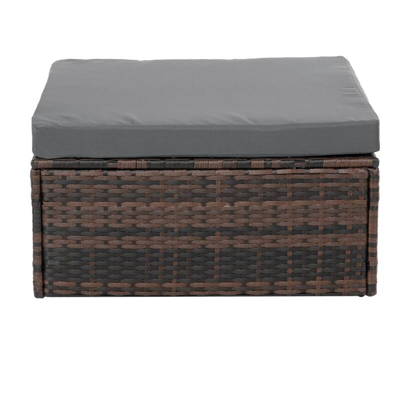 Outdoor Wicker Weaving Conversation Combo Set of 5
