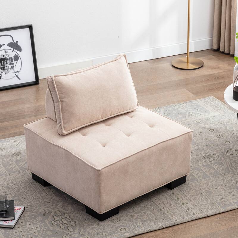 Modern Upholstered Living Room Chairs Set of 2