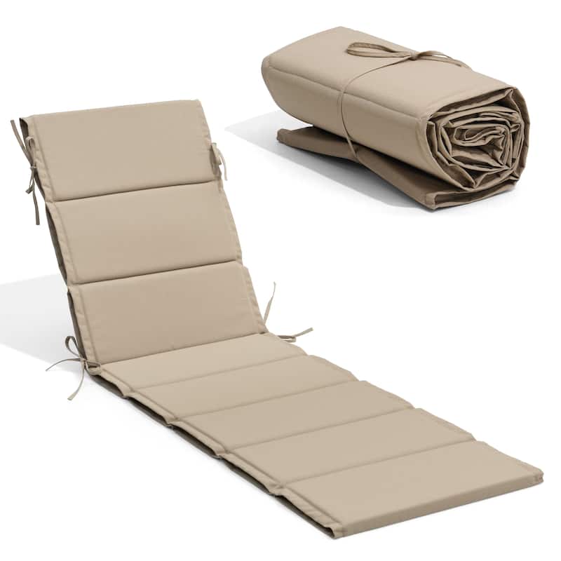Outdoor Chaise Lounge Chair Cushion Patio Sun Lounger Cushion Sunbed Seating Pad